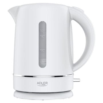 slomart Adler AD 1385w električni kuhalnik vode, 1.7L, bel