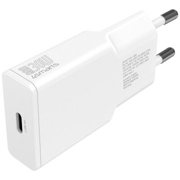 4smarts 4SMARTS PDPLUG SLIM 30W POLNILEC ZA PAMETNE TELEFONE Z USB-C POLNILNIM PRIKLJUČKOM