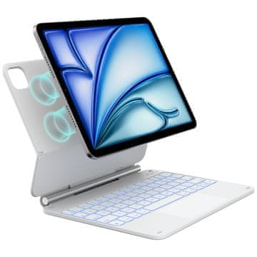 1 to 3 OVITEK TYPECASE EDGE S TIPKOVNICO ZA IPAD AIR 11 2024 2025 POPOLNA ZAŠČITA