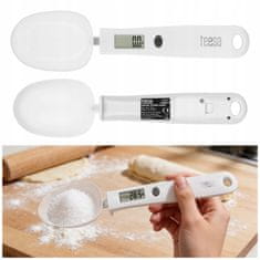 Teesa Digitalna kuhinjska tehtnica žlica LCD do 300g bela