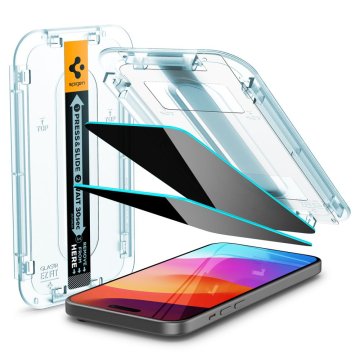 Spigen SPIGEN KALJENO STEKLO ZA IPHONE 15 PLUS 16 PLUS ZAŠČITA ZASEBNOSTI 2 KOS