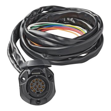 Northix Vnaprej ožičen sklop vtičnice 13-polni PVC Jaeger tip + 1,50M kabel