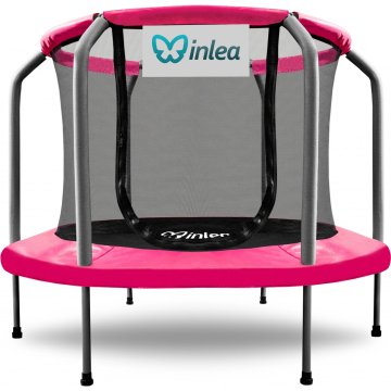 Inlea ULTIMATE jump trampolin 150 cm z notranjo zaščitno mrežo - roza