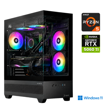 Anni Gamer Advanced računalnik, AMD Ryzen 5 9600X, 16GB, SSD1TB, RTX 5060 Ti, W11H