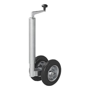 Northix Dvojno jockey kolo 48 mm s polnimi PU pnevmatikami 200 x 50 mm