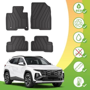 J&J Automotive Eko preproge za Hyundai Tucson 4 HEV facelift 2025-nad 4kosi
