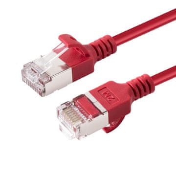 MicroConnect Kabel CAT6A U-FTP LSZH, 3m, Rdeč Omrežni, tanek