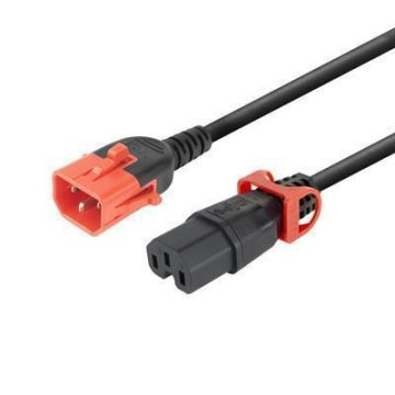 MicroConnect Kabel napajalni C14 -C15, črn 2m IEC Lock + Dual Locking - IEC Lock