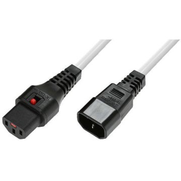 MicroConnect Kabel napajalni C13 IEC Lock - C14 1m Bel