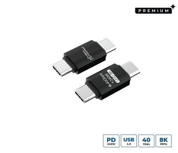 MicroConnect Adapter USB4 Gen 3x2 USB-C, 40Gbps, 240W Premium (M-M)