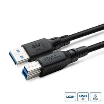 MicroConnect ColorFlex USB 3.2 A-B Gen 1 kabel brez halogena (LSZH), 1m