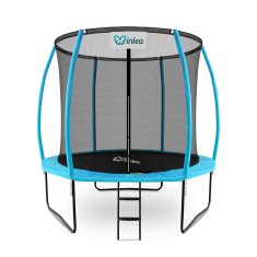 Inlea ULTIMATE jump trampolin 250 cm z notranjo zaščitno mrežo - svetlo modra