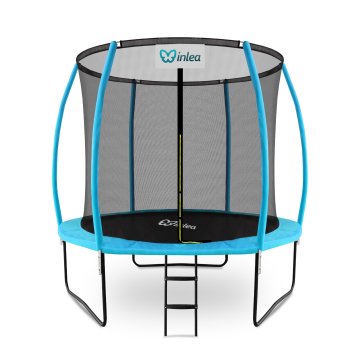 Inlea ULTIMATE jump trampolin 250 cm z notranjo zaščitno mrežo - svetlo modra