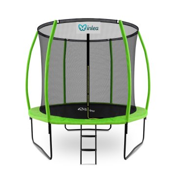 Inlea ULTIMATE jump trampolin 250 cm z notranjo zaščitno mrežo - svetlo zelena