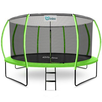 Inlea ULTIMATE jump trampolin 430 cm z notranjo zaščitno mrežo - svetlo zelena