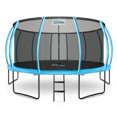 Inlea ULTIMATE jump trampolin 500 cm z notranjo zaščitno mrežo - svetlo modra