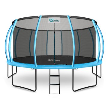 Inlea ULTIMATE jump trampolin 500 cm z notranjo zaščitno mrežo - svetlo modra