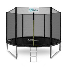 Inlea PREMIUM jump trampolin 305 cm z zunanjo varnostno mrežo - črna