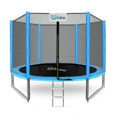 Inlea PREMIUM jump trampolin 305 cm z zunanjo zaščitno mrežo - svetlomodra