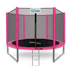Inlea PREMIUM jump trampolin 305 cm z zunanjo zaščitno mrežo - roza
