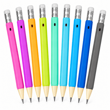 HOME & MARKER® Izbrisljiva gel pisala, 9 barv, hitro sušeče črnilo, s prenosnim etuijem za šolo in pisanje | COLORIQ
