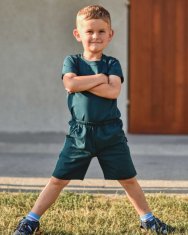 Jožánek Otroške kratke hlače z žepi 122 steklenico zelena