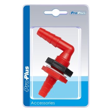 Northix Priključek rezervoarja za vodo s priključkom 90 stopinj 1/2" 10x12 mm v pretisnem omotu