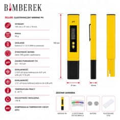 Elektronski pH-meter za pivo, vino, drozgo, fermentacijo vode ATC LCD