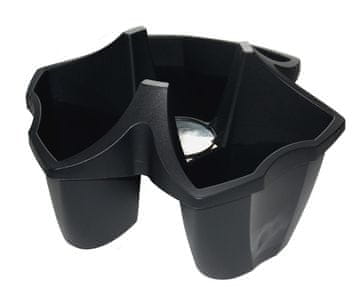 Prosperplast Terasni cvetlični lonec Cascade CROWN velik grafitni 48 cm