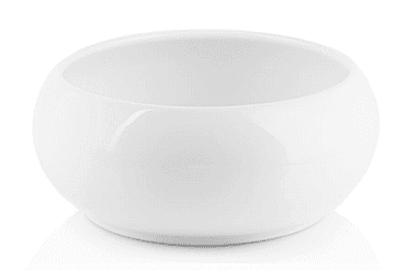 Polnix Keramična skleda za rože BELA 14 cm