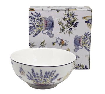 15 cm porcelanasta skleda v funkcionalni darilni škatli iz kolekcije Lavender