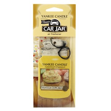 Yankee Candle Vanilla Cupcake car fragrance paper tag