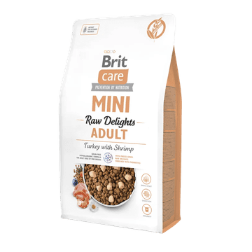 Brit Care Dog Mini Grain Free Raw Delights Adult Puran with Scamps 2 kg