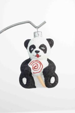 Eli Stekleni okrasek za božično drevo - Panda