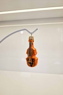 Eli Božični okrasek za violino za darilo
