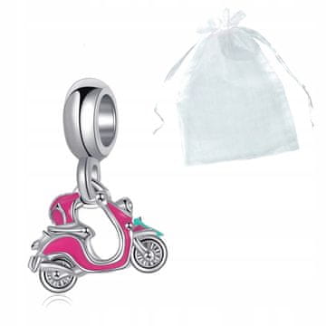Chloé Obesek za motorno kolo, skuter Vespa roza, čudovit za darilo