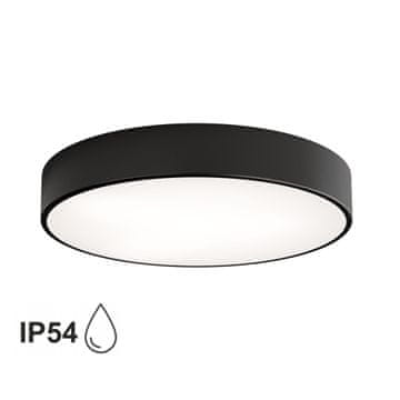 Stropna svetilka za kopalnico za teraso CLEO 500 IP54 Črna 50 cm s senzorjem gibanja