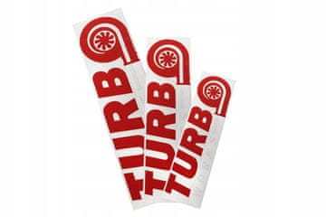 Nalepka TurboWorks rdeče-bela 60 cm