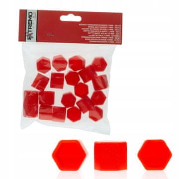 EPTUNING034 17MM pokrovčki za vijake - rdeči (silikonski)