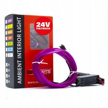 EPAL3M VIJOLIČNA LED OPTIČNA VLAKNA 3 METR 24V