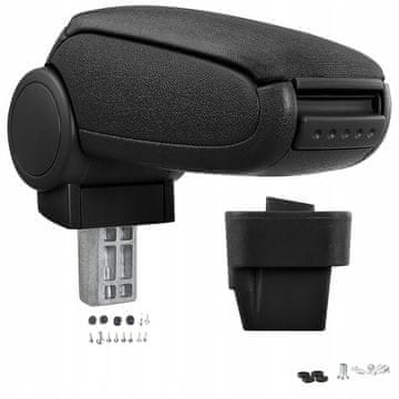 Naslon za roke Opel Astra h 2004-2010 črno usnje