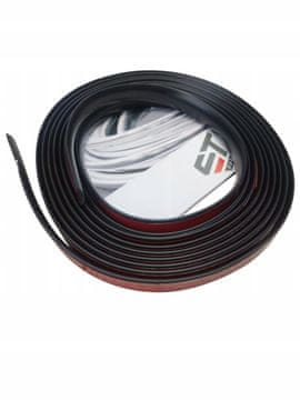 Dekorativni trak s samolepilnim trakom, črna mat ABS plastika, 26 mm x 5 m