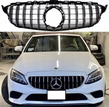 Mercedes-Benz CLS C257 2019-panamericana maska, srebrna ABS