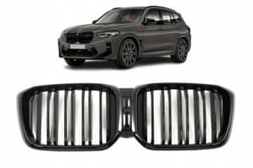 BMW X3 G01, X4 G02 maska, lci, 2022-, sijajno črna ABS