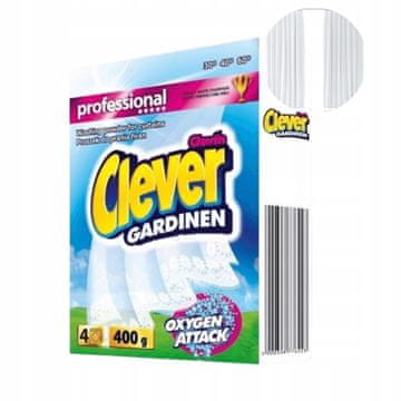 CLEVER pralni prašek za zavese SUPER WHITE 400 g