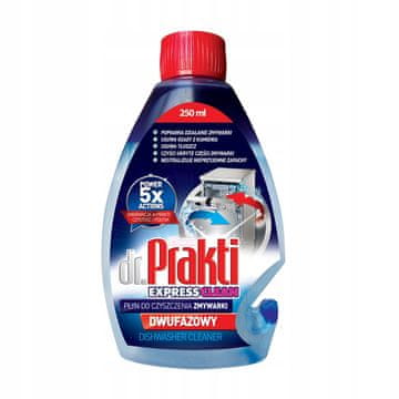 Dvofazna tekočina za čiščenje pomivalnega stroja za maščobo in vodni kamen 250 ml