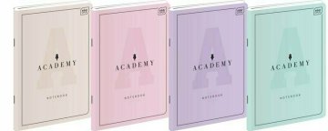 Interdruk Zvezek A5 60k črta M 90g ACADEMY pastel mešana cena za 1 kos