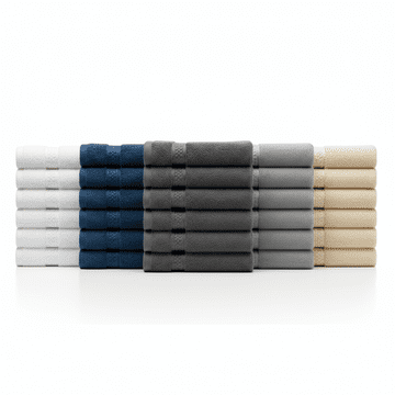 Komplet 6 bombažnih kopalnih brisač 40x70, 5 BARV, 450 g Komplet 6 bombažnih kopalnih brisač 40x70, 5 BARV, 450 g