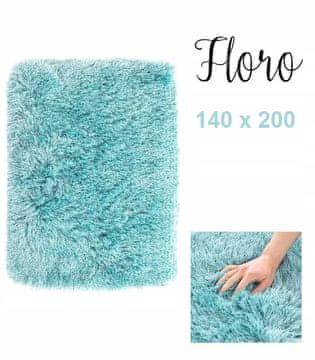 AmeliaHome Preproga Floro 140 x 200 cm, kosmata, velika, mehka, puhasta