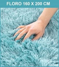 AmeliaHome Preproga Floro 160 x 200 cm mehka, debela, kosmata preproga za dnevno sobo